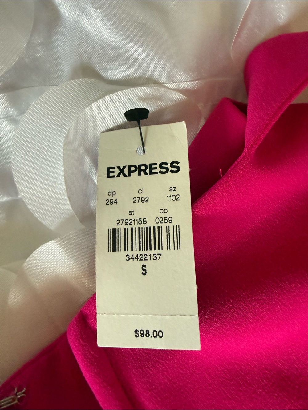 Express Hot Pink Wide-Leg Jumpsuit - Picture 3 of 6